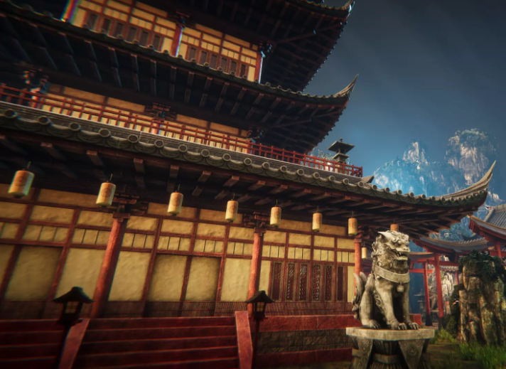 Unity3d:亚洲建筑 Asian architecture