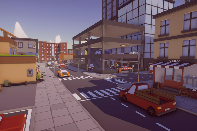 unity3d:低面多边形大都市 low poly megapolis