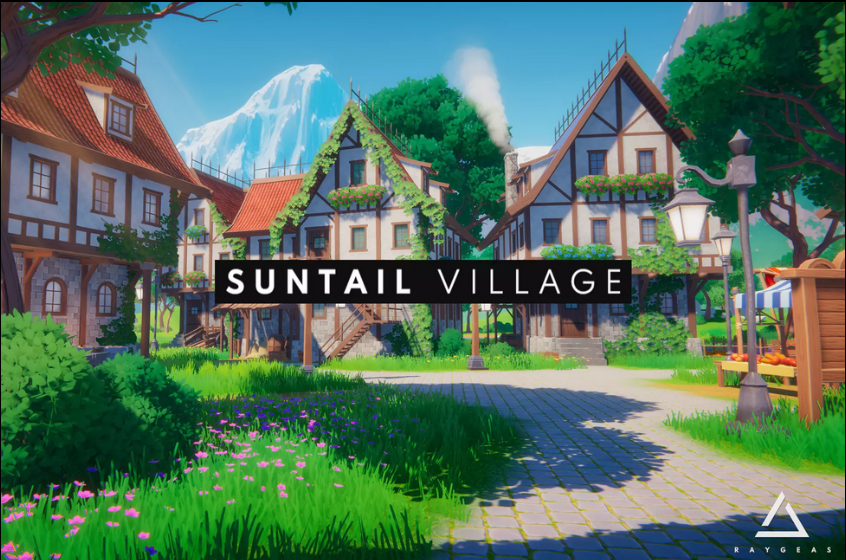 unity3d仿原神风格场景关卡模型太阳尾村庄资源下