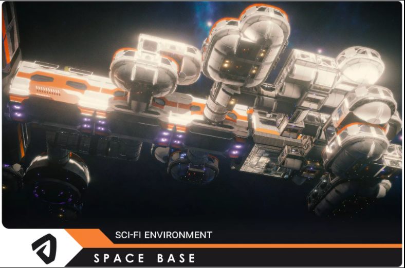 unity3d科幻太空基地scifispacebase