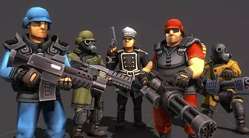 Unity3d卡通士兵战士模型下载Toon Soldiers