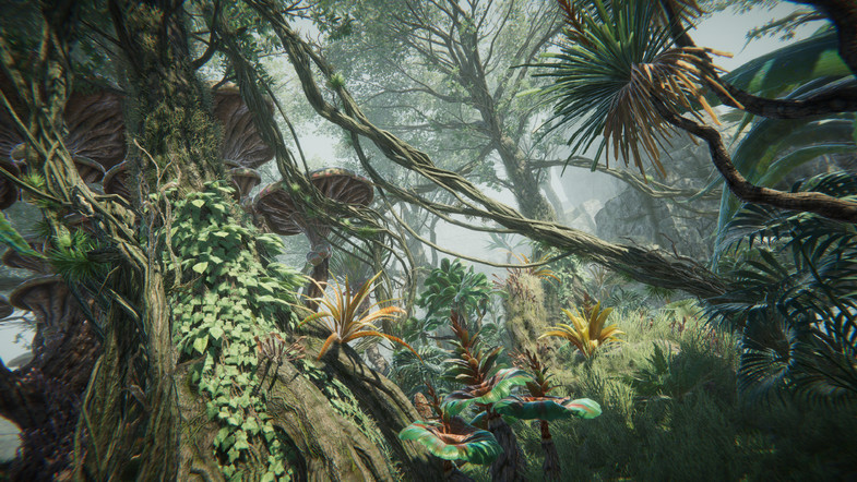 Unity3d场景资源包异域奇幻森林Alien Fantasy Forest